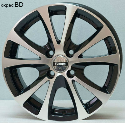 Диски Tech Line 509 6 х 15 4*108 Et: 50 Dia: 63.3 черный с проточкой глянцевый