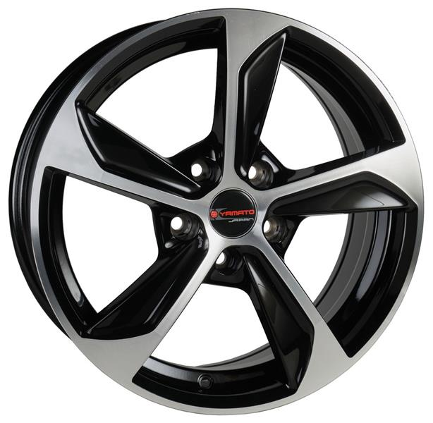 Диски Yamato Katsuo 7.5 х 17 5*114,3 Et: 52.5 Dia: 67.1 черный с проточкой глянцевый