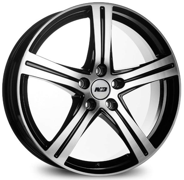 Диски N2O V2281 7 х 19 5*114,3 Et: 42 Dia: 60.1 черный с проточкой глянцевый