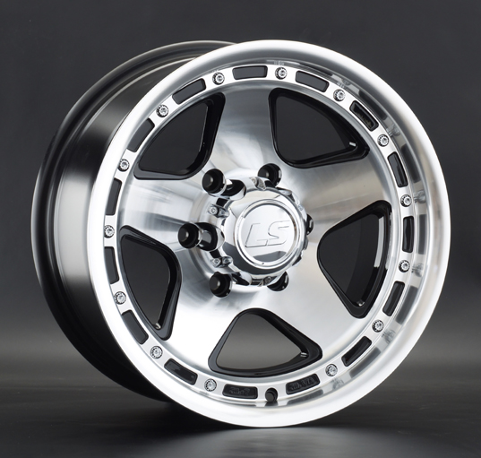 Диски LS wheels 870 8 х 16 6*139,7 Et: -10 Dia: 106.1 черный полностью полированный