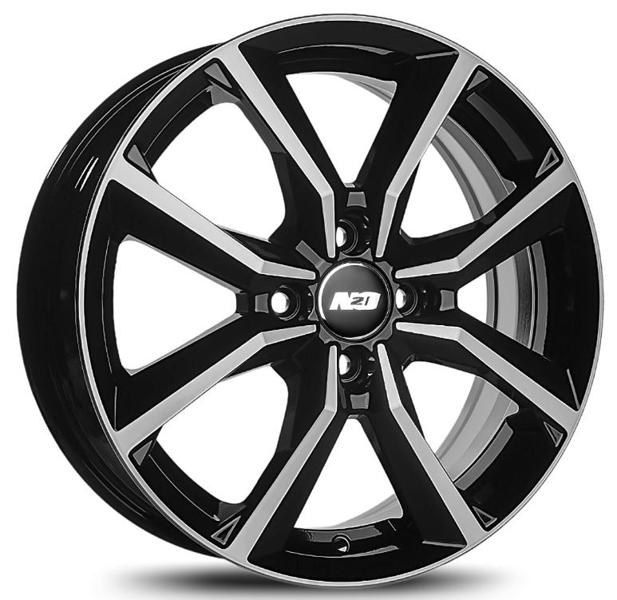Диски N2O V2283 6 х 15 4*100 Et: 48 Dia: 67.1 черный с проточкой глянцевый