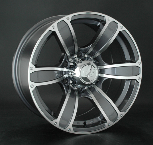 Диски LS wheels LS 766 8 х 17 6*139,7 Et: 10 Dia: 107.6 серый с полировкой