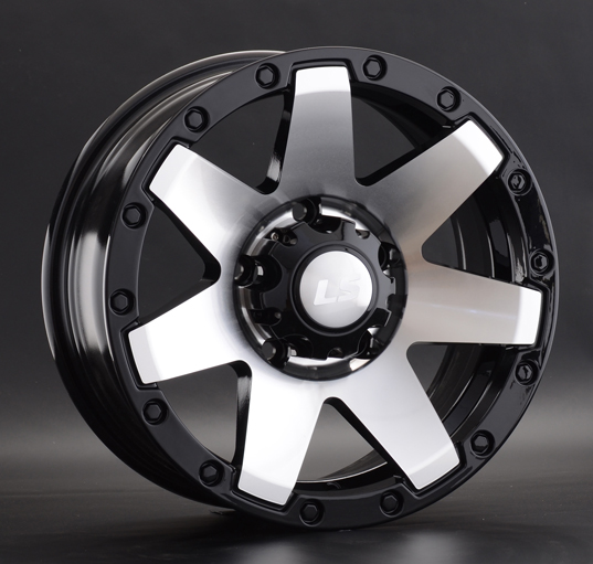 Диски LS wheels LS 881 7 х 16 5*139,7 Et: 10 Dia: 108.5 черный полностью полированный