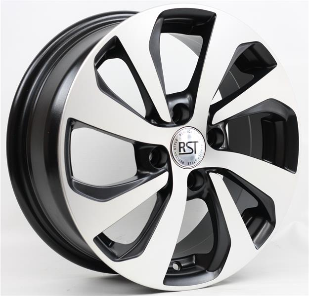 Диски RST R005 6 х 15 4*100 Et: 50 Dia: 60.1 черный с проточкой матовый