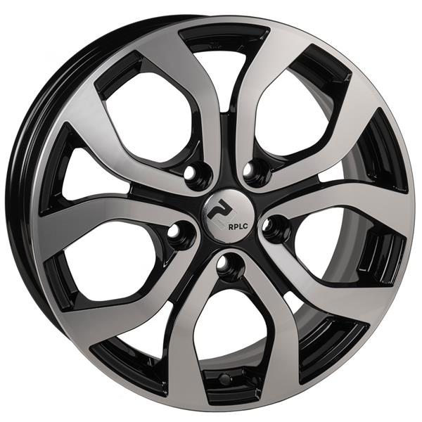 Диски RPLC HY164 6.5 х 16 5*114,3 Et: 45 Dia: 67.1 черный с проточкой глянцевый