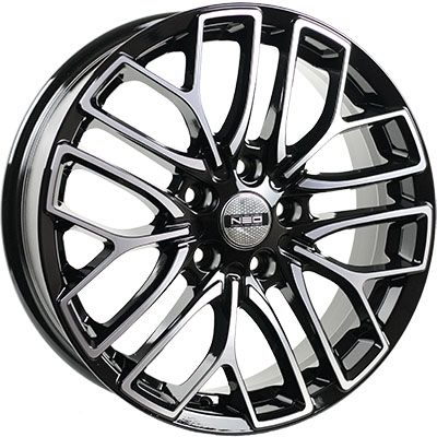 Диски NEO 781 6.5 х 17 5*114,3 Et: 50 Dia: 64.1 черный с проточкой глянцевый