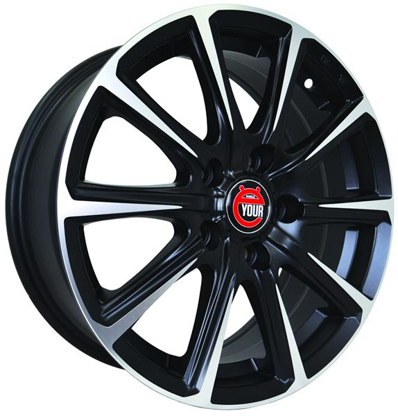 Диски Ё-wheels E20  6.5 х 17 5*114,3 Et: 46 Dia: 67.1 черный с проточкой матовый