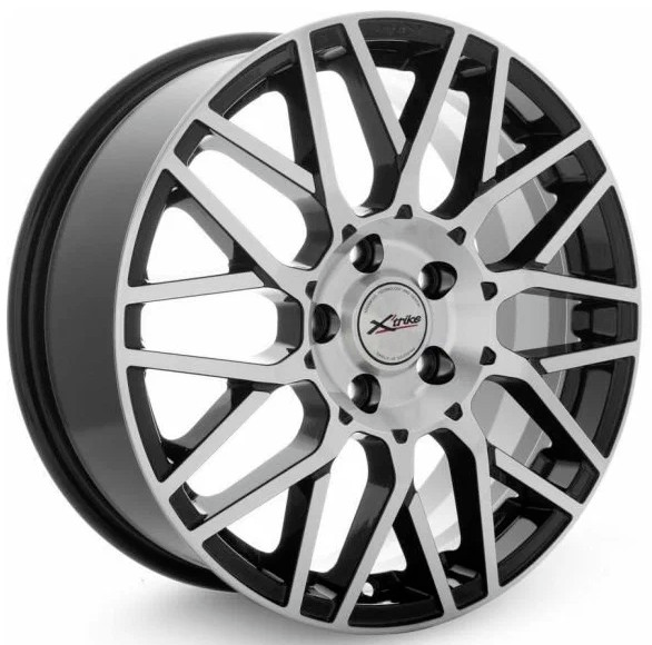 Диски X'trike X-131 7 х 17 5*114,3 Et: 37 Dia: 66.6 черный с проточкой глянцевый