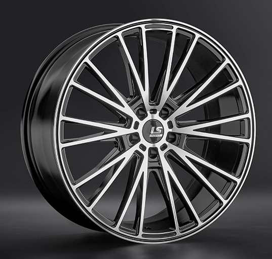 Диски LS wheels FlowForming RC60 9 х 21 5*112 Et: 25 Dia: 66.6 черный полностью полированный