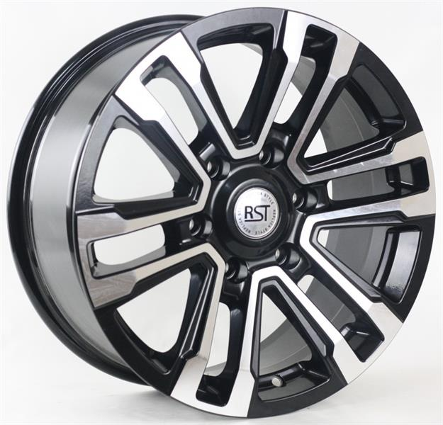 Диски RST R107 7.5 х 17 6*139,7 Et: 30 Dia: 106.1 черный с проточкой глянцевый