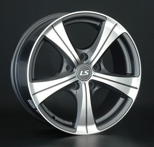 Диски LS wheels LS202 7 х 17 5*114,3 Et: 45 Dia: 73.1 серый с полировкой