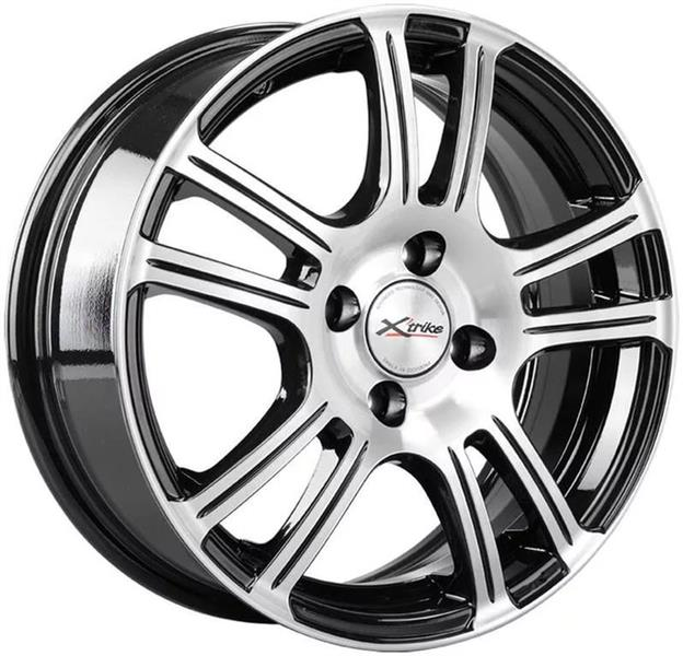 Диски X'trike X-105 6 х 15 4*100 Et: 35 Dia: 67.1 черный с проточкой глянцевый