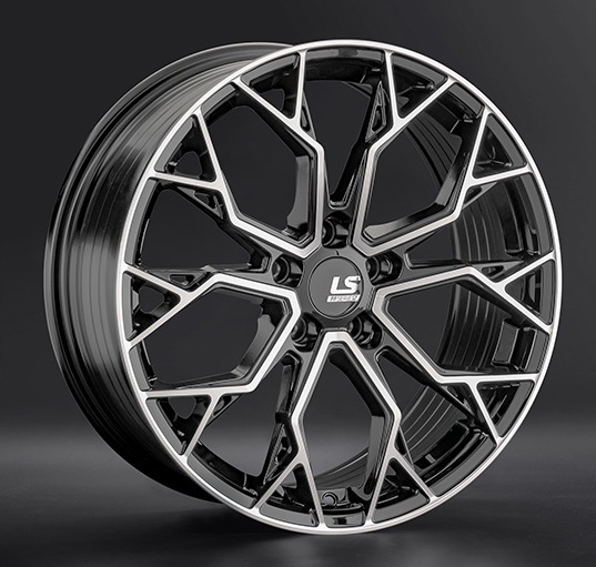 Диски LS wheels FlowForming RC61 9 х 21 5*120 Et: 45 Dia: 62.6 черный полностью полированный