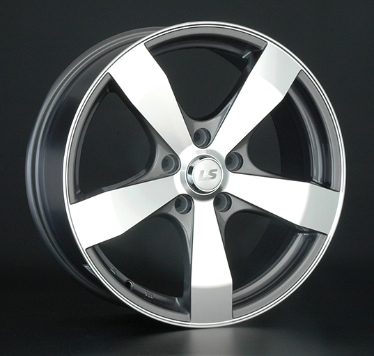 Диски LS wheels LS205 7 х 17 4*100 Et: 40 Dia: 60.1 серый с полировкой