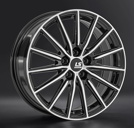 Диски LS wheels FlowForming RC93 7.5 х 18 5*108 Et: 33 Dia: 65.1 черный полностью полированный