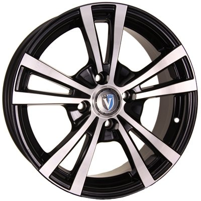 Диски VENTI 1404 5.5 х 14 4*100 Et: 43 Dia: 60.1 черный с проточкой глянцевый