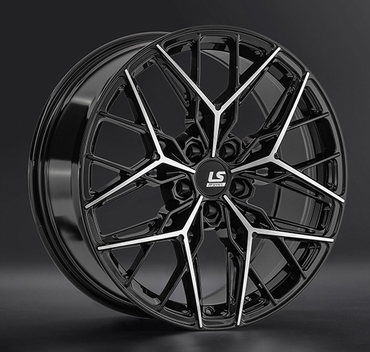 Диски LS wheels FlowForming RC106 9 х 19 5*112 Et: 44 Dia: 66.6 черный полностью полированный