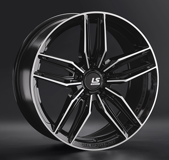 Диски LS wheels FlowForming RC54 8 х 18 5*112 Et: 30 Dia: 66.6 черный полностью полированный