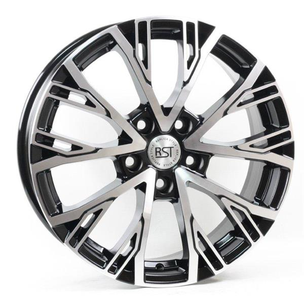 Диски RST R207 6.5 х 17 5*114,3 Et: 45 Dia: 67.1 черный с проточкой глянцевый