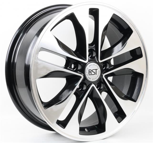 Диски RST R116 6.5 х 16 5*114,3 Et: 46 Dia: 67.1 черный с проточкой глянцевый