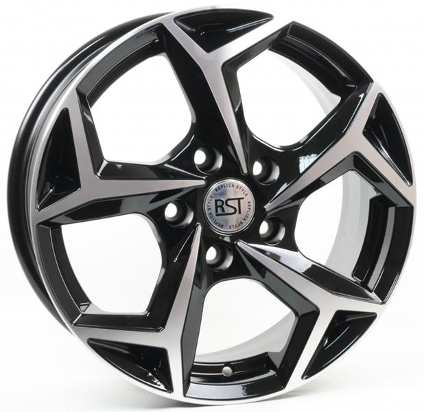 Диски RST R066 6.5 х 16 5*114,3 Et: 40 Dia: 66.1 черный с проточкой глянцевый