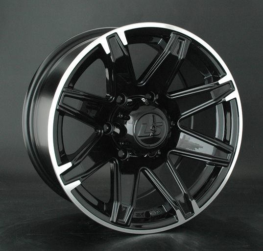 Диски LS wheels LS 763 8 х 16 6*139,7 Et: 10 Dia: 106.1 черный с полированным ободом