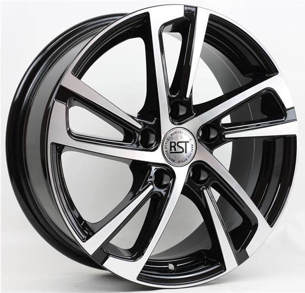 Диски RST R046 6.5 х 16 5*114,3 Et: 50 Dia: 67.1 черный с проточкой глянцевый