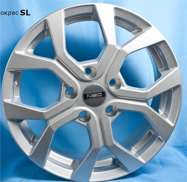 Диски Tech Line 657 6.5 х 16 5*114,3 Et: 50 Dia: 66.1 серебро с полированным ободом