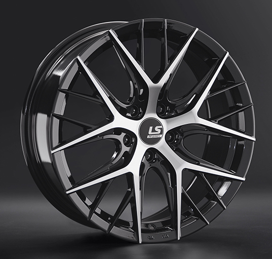 Диски LS wheels FlowForming RC57 8 х 18 5*114,3 Et: 34 Dia: 67.1 черный полностью полированный