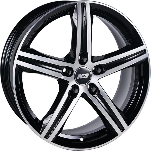 Диски N2O V2231 8 х 18 5*114,3 Et: 40 Dia: 67.1 черный с проточкой глянцевый