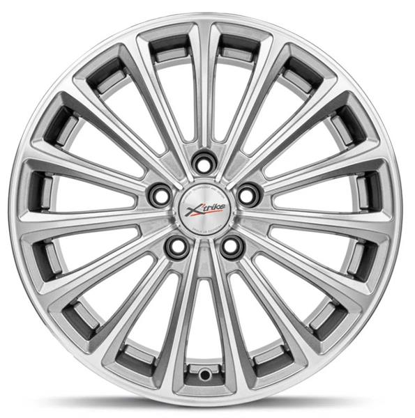 Диски X'trike X-136 7 х 17 5*114,3 Et: 37 Dia: 66.6 серый с полировкой