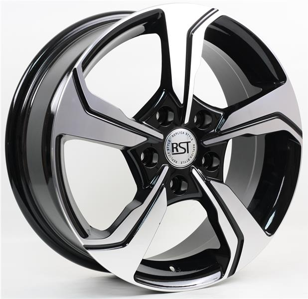 Диски RST R026 6.5 х 16 5*114,3 Et: 45 Dia: 60.1 черный с проточкой глянцевый