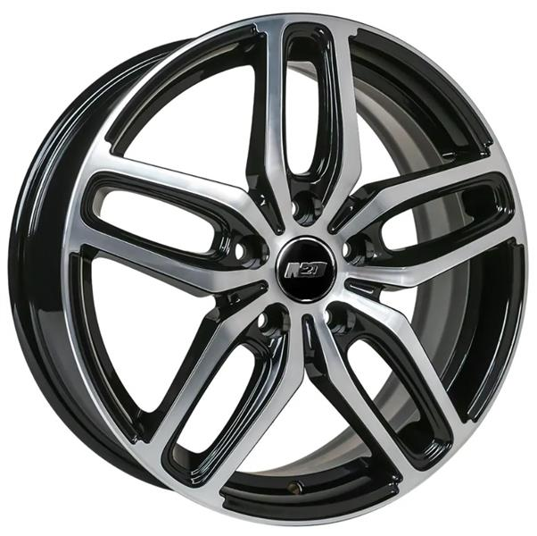 Диски N2O V2200 6.5 х 17 5*114,3 Et: 45 Dia: 66.1 черный с проточкой глянцевый