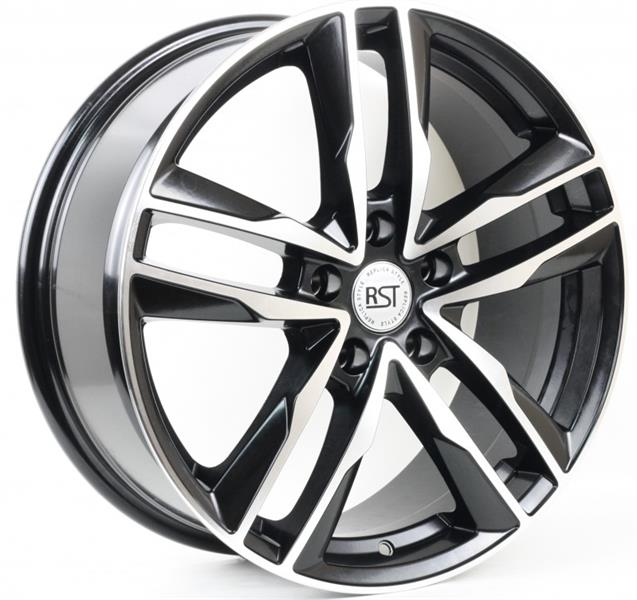 Диски RST R128 7.5 х 18 5*108 Et: 47 Dia: 60.1 черный с проточкой глянцевый
