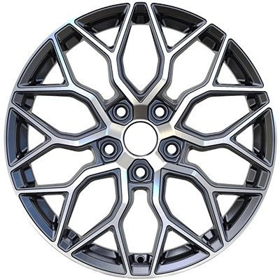 Диски VENTI 1719 7 х 17 5*110 Et: 46 Dia: 63.4 черный с проточкой глянцевый