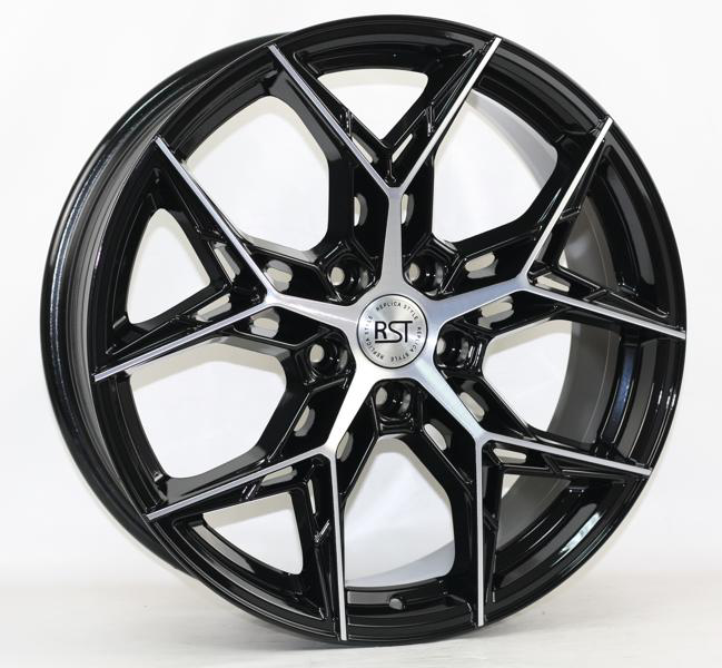 Диски RST R139 7.5 х 19 5*114,3 Et: 40 Dia: 60.1 черный с проточкой глянцевый