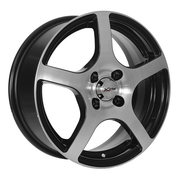 Диски X'trike X-118 6 х 15 4*100 Et: 45 Dia: 54.1 черный с проточкой глянцевый