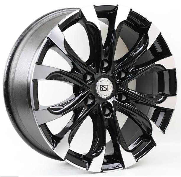 Диски RST R118 7.5 х 18 6*139,7 Et: 48 Dia: 92.5 черный с проточкой глянцевый