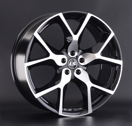 Диски LS wheels FlowForming RC12 8.5 х 20 5*112 Et: 30 Dia: 66.6 черный полностью полированный