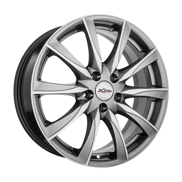 Диски X'trike X-120 7 х 17 5*108 Et: 45 Dia: 60.1 серый с полировкой