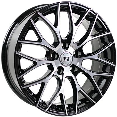 Диски RST R137 7 х 17 4*108 Et: 26 Dia: 65.1 черный с проточкой глянцевый