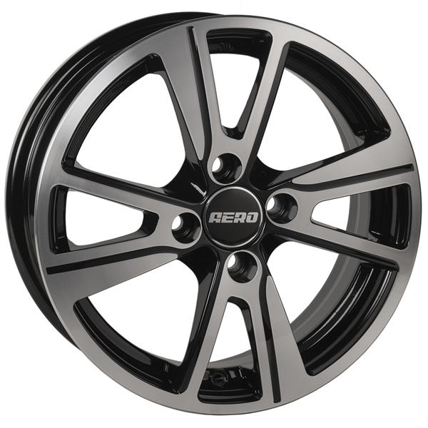 Диски AERO V2027 5.5 х 14 4*100 Et: 38 Dia: 67.1 черный с проточкой глянцевый