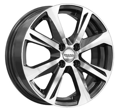 Диски Скад KL-325 6 х 16 4*100 Et: 49 Dia: 54.1 черный с проточкой глянцевый