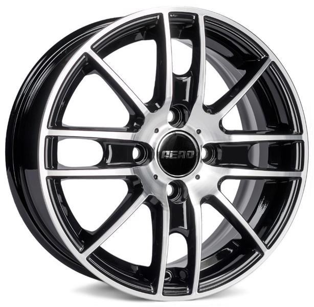 Диски AERO V2173 5.5 х 14 4*108 Et: 45 Dia: 63.4 черный с проточкой глянцевый