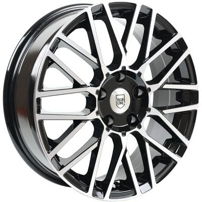 Диски Tech Line 739 6.5 х 17 5*110 Et: 39 Dia: 65.1 черный с проточкой глянцевый