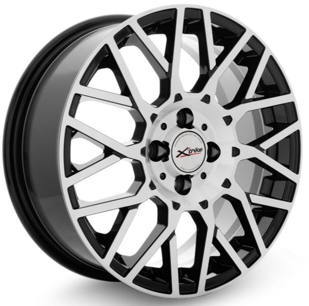 Диски X'trike X-125 6.5 х 16 4*100 Et: 48 Dia: 54.1 черный с проточкой глянцевый