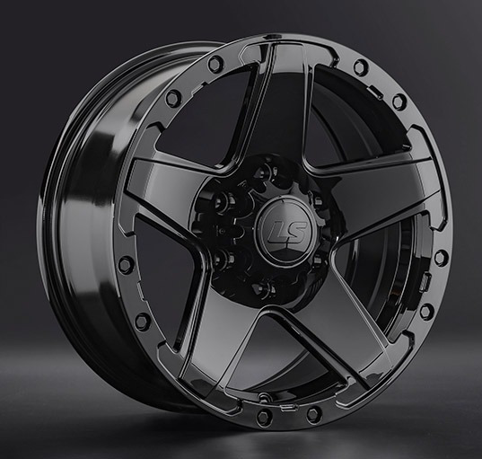 Диски LS wheels LS 1284 8 х 17 6*139,7 Et: 30 Dia: 100.1 черный матовый