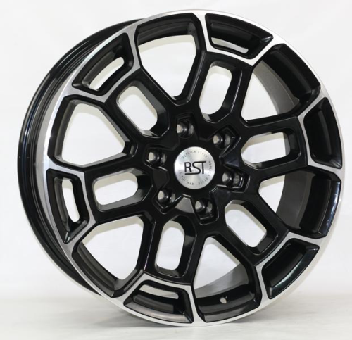Диски RST R072 8.5 х 20 6*139,7 Et: 25 Dia: 106.1 черный с проточкой глянцевый