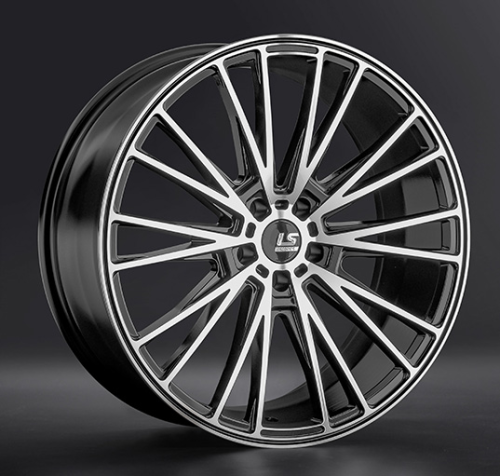 Диски LS wheels FlowForming RC60 9 х 21 5*114,3 Et: 35 Dia: 60.1 черный полностью полированный