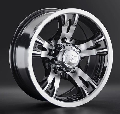 Диски LS wheels 883 7 х 15 5*139,7 Et: -10 Dia: 108.6 черный полностью полированный